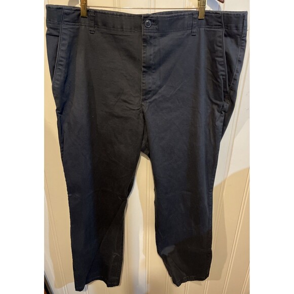 Lee Other - Lee Mens Extreme Comfort Straight Fit Dark Blue Khakis Pants 44 X 32